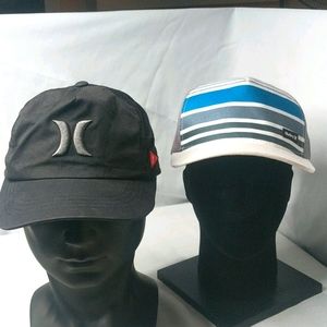Lot of 2 Hurley Snapback Hats